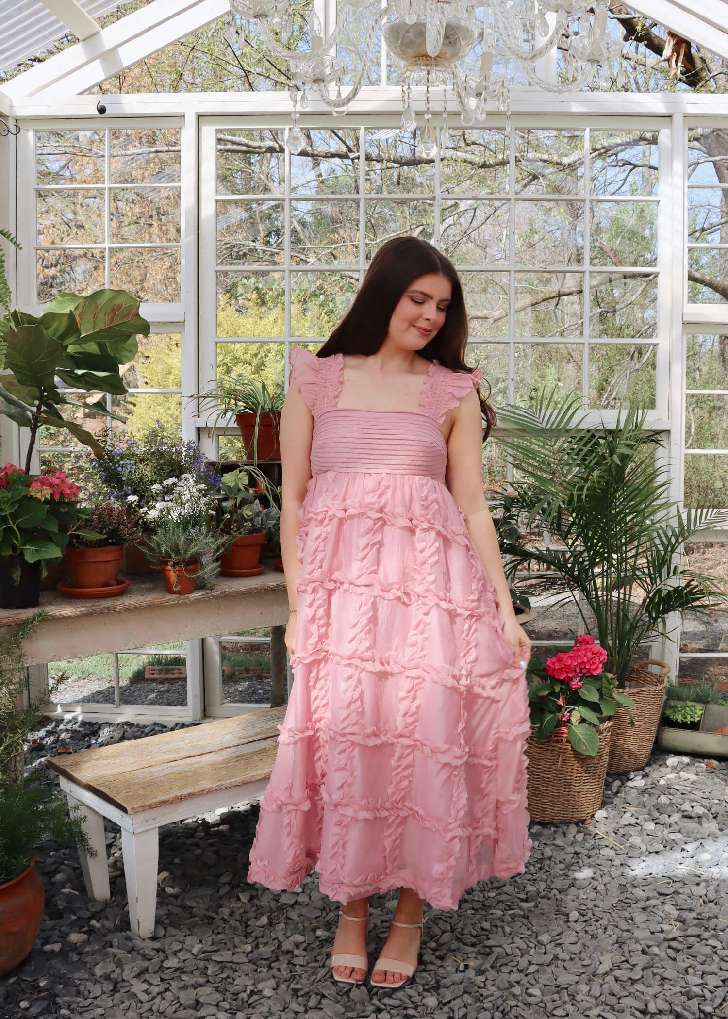 Beau Midi Dress - Pink