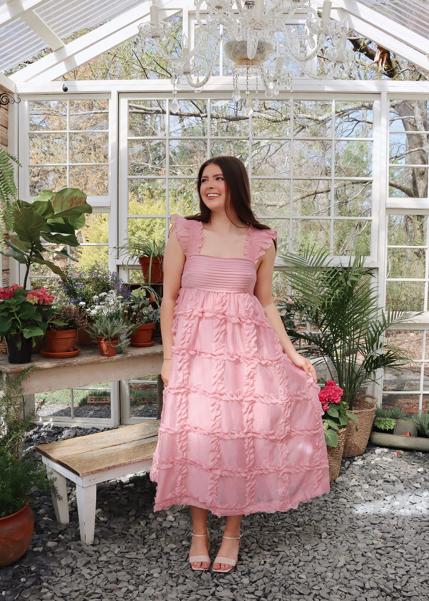 Beau Midi Dress - Pink