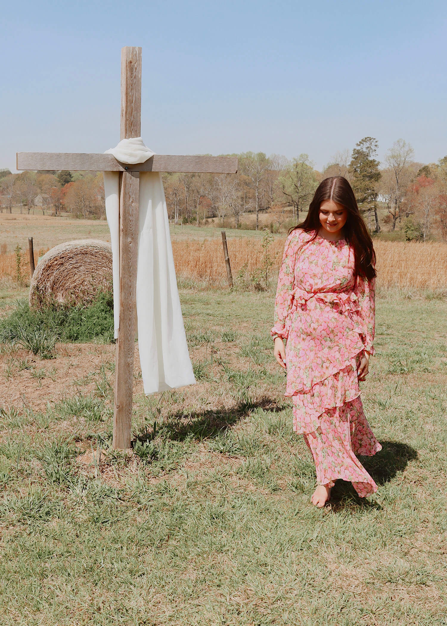 Flora Maxi Dress - Pink/Multi