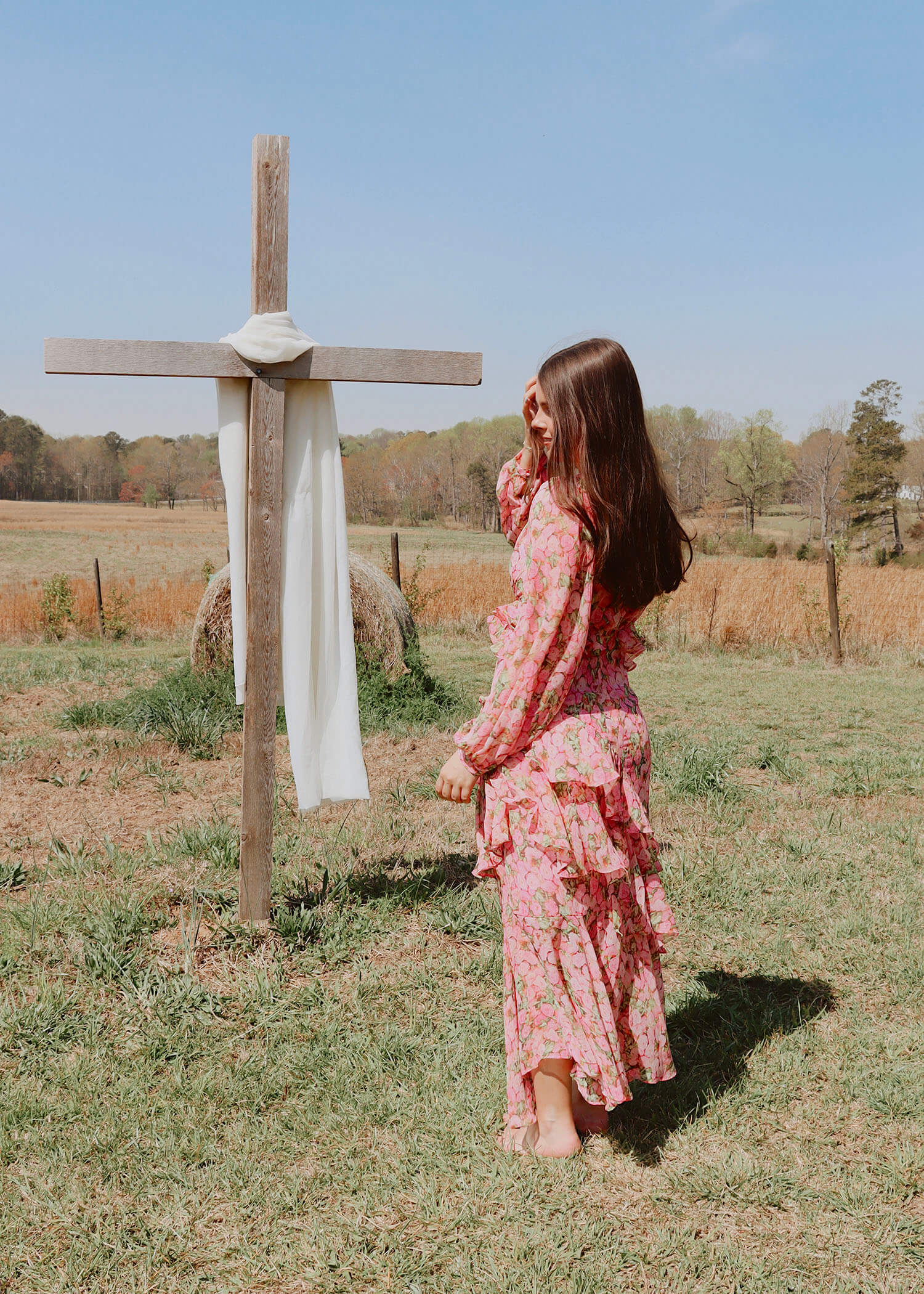 Flora Maxi Dress - Pink/Multi