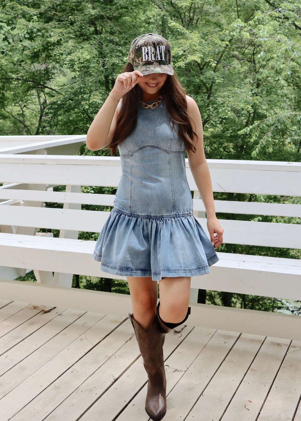 white christmas dresses Austin Dress in Light Wash Denim – Ivy City Co