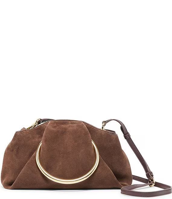 Dolce Vita Channing Pleated O Ring Clutch - Espresso