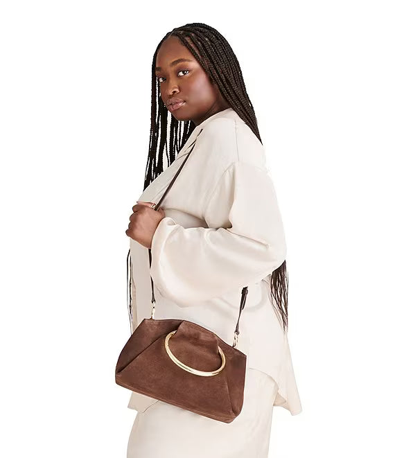 Dolce Vita Channing Pleated O Ring Clutch - Espresso