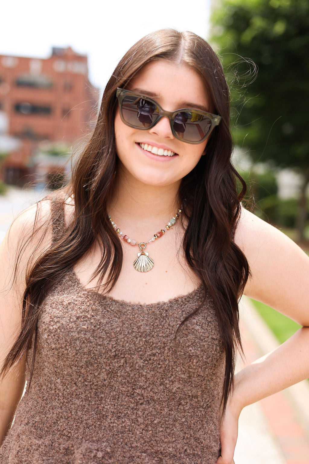 High Tide Polarized Sunglasses - Olive Gradient