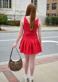 Madelyn Linen Dress - Red