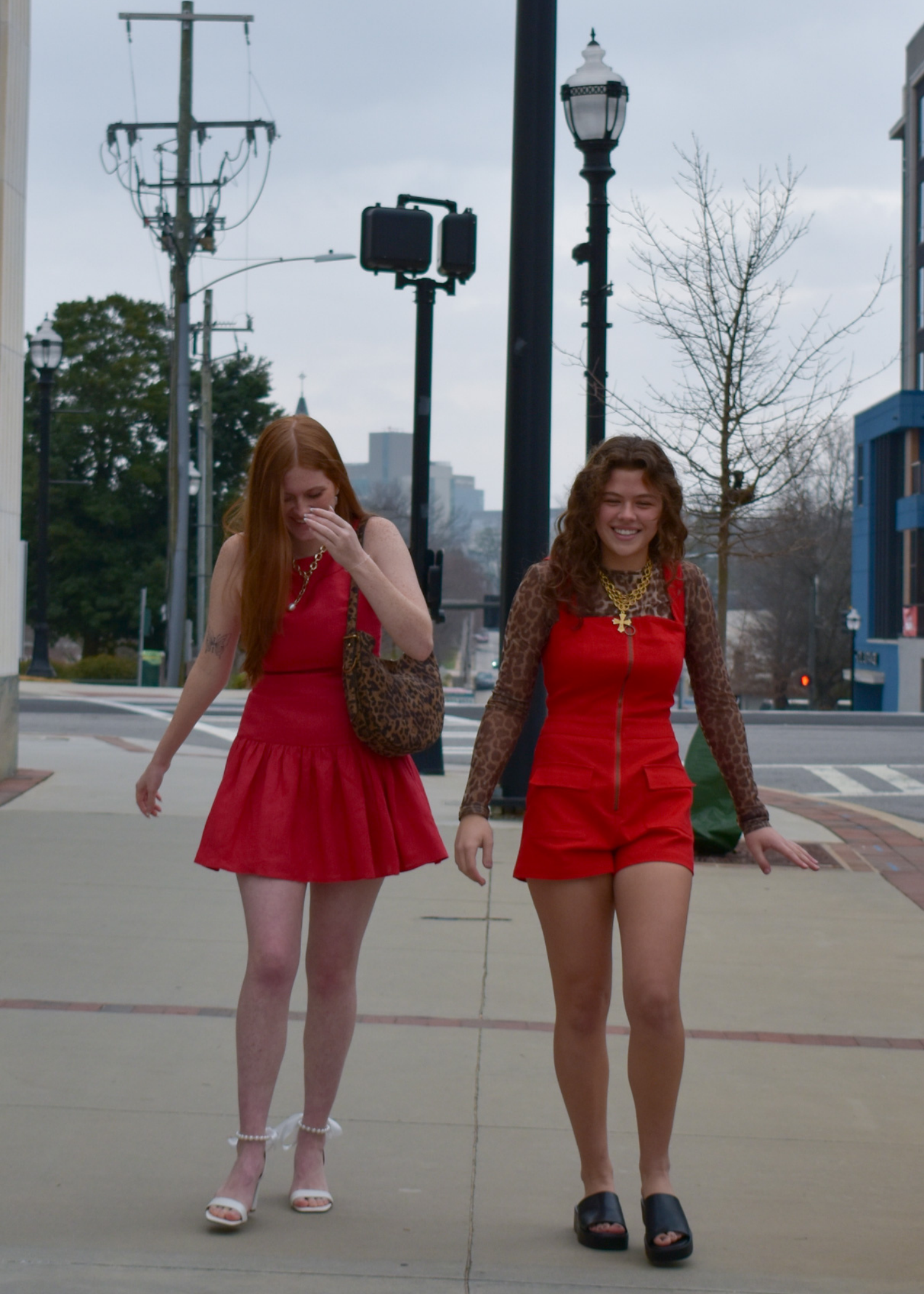 Madelyn Linen Dress - Red