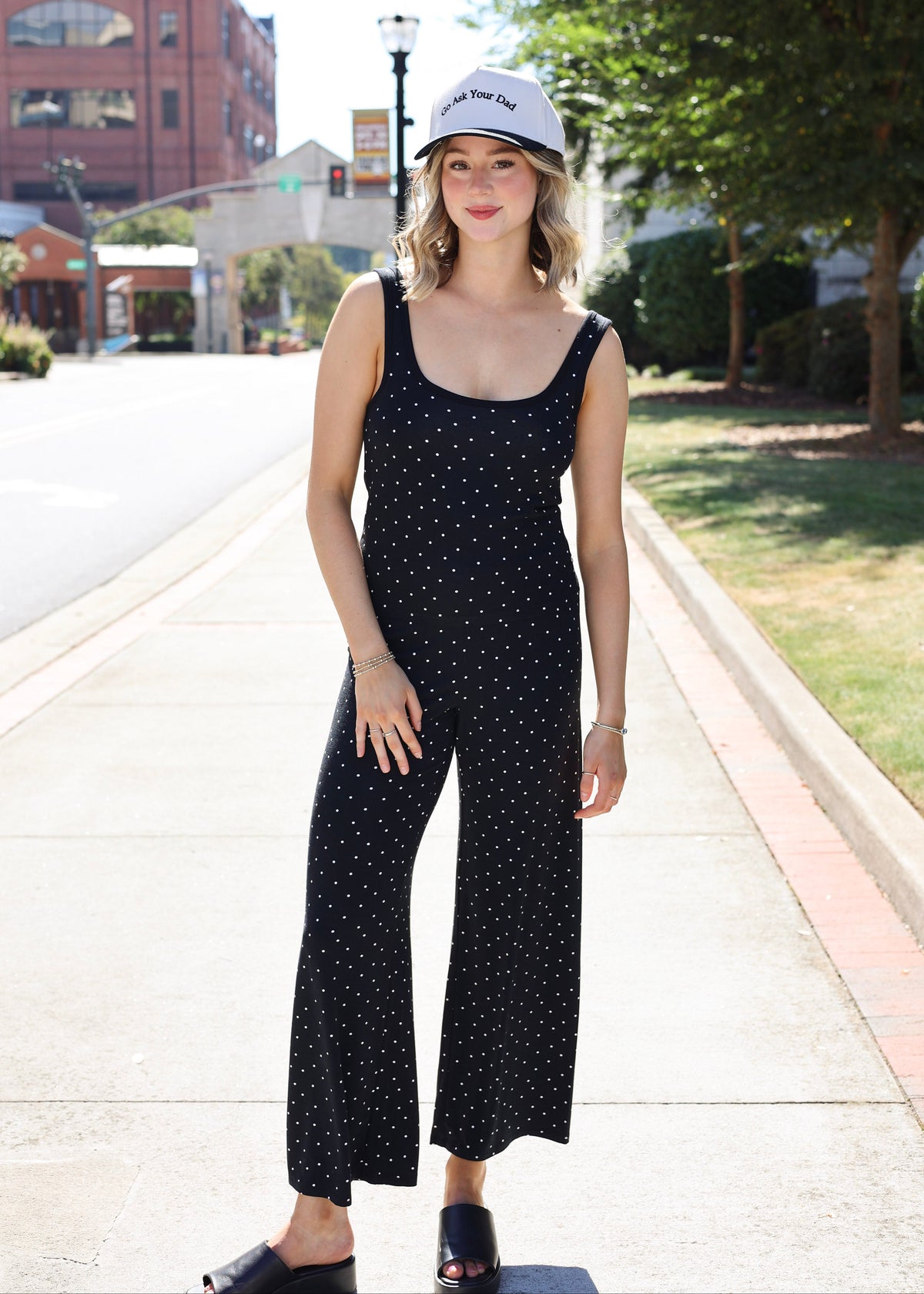 Luxe Dot Pant - Black/White