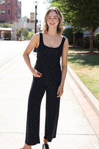 Luxe Dot Tank - Black/ White