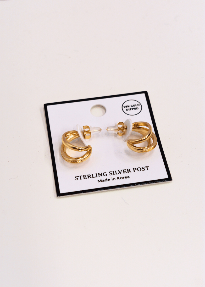 3 Layered Hoops - Gold - MerciGrace BoutiqueEarrings
