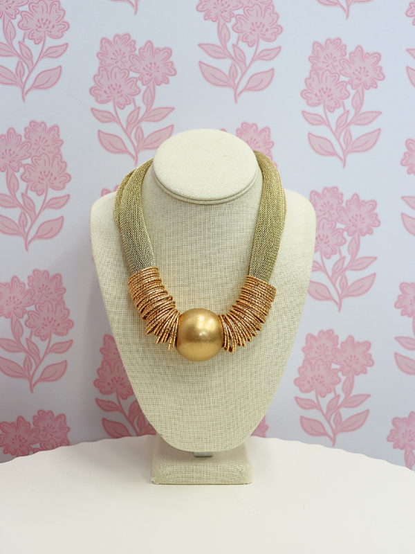 Bandana Necklace - Gold