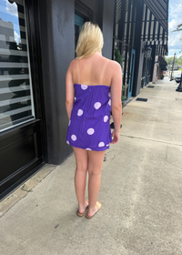 Purple Reign Polka Dot Mini Skirt
