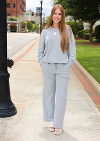 Coastal Calm Lounge Pants - Steel Blue