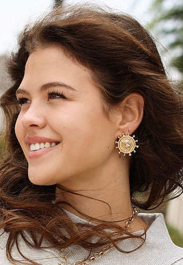 Gold Roaring Tiger Medallion Necklace