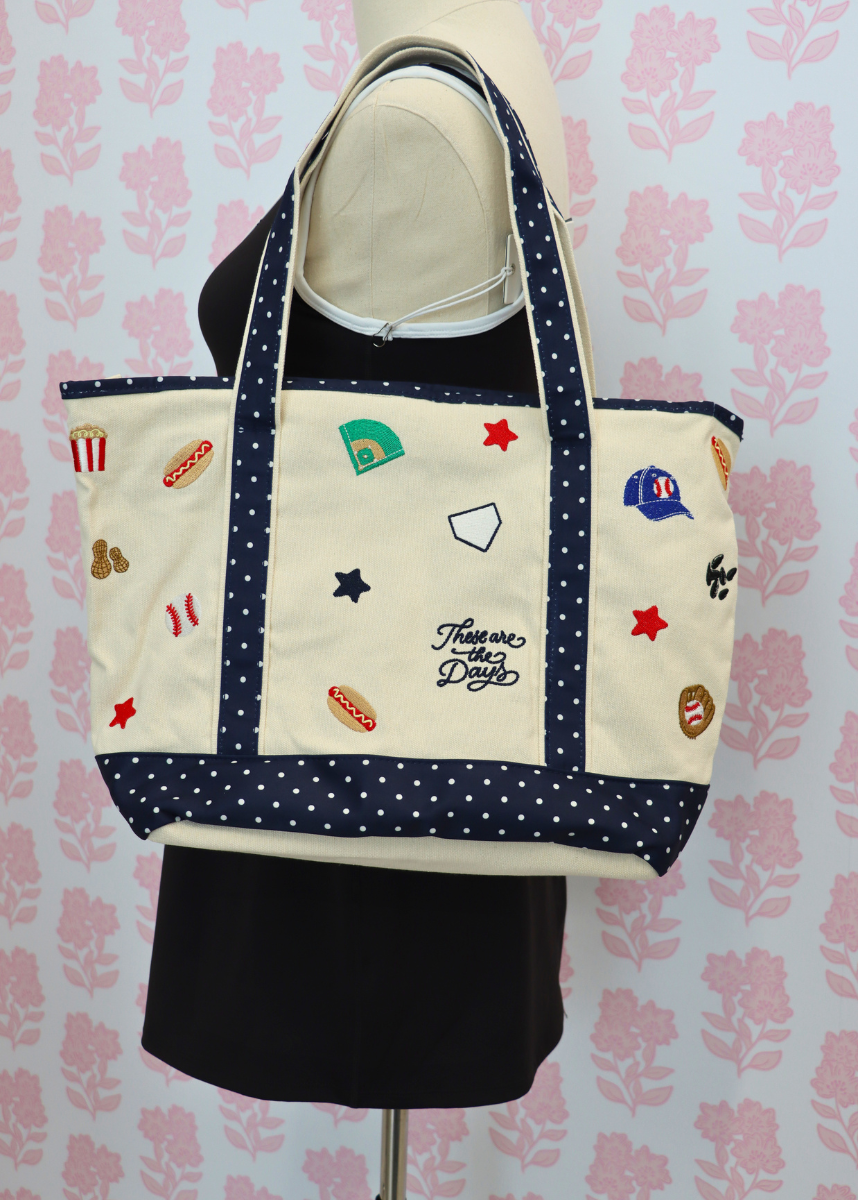 Ballpark Large Tote - Navy/Multi