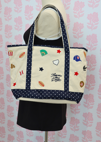 Ballpark Large Tote - Navy/Multi