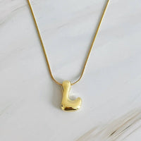 Balloon Letter Initial Necklace