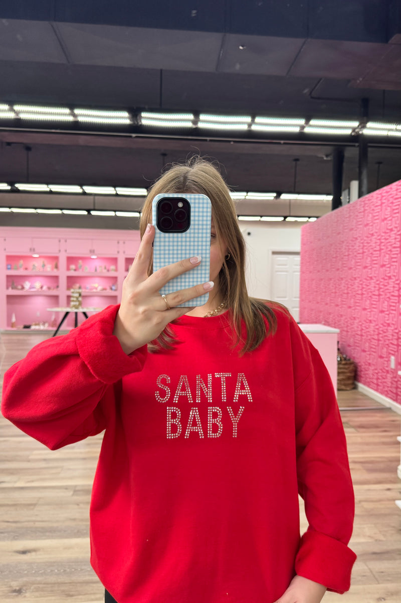 Santa Baby Sweatshirt - Red