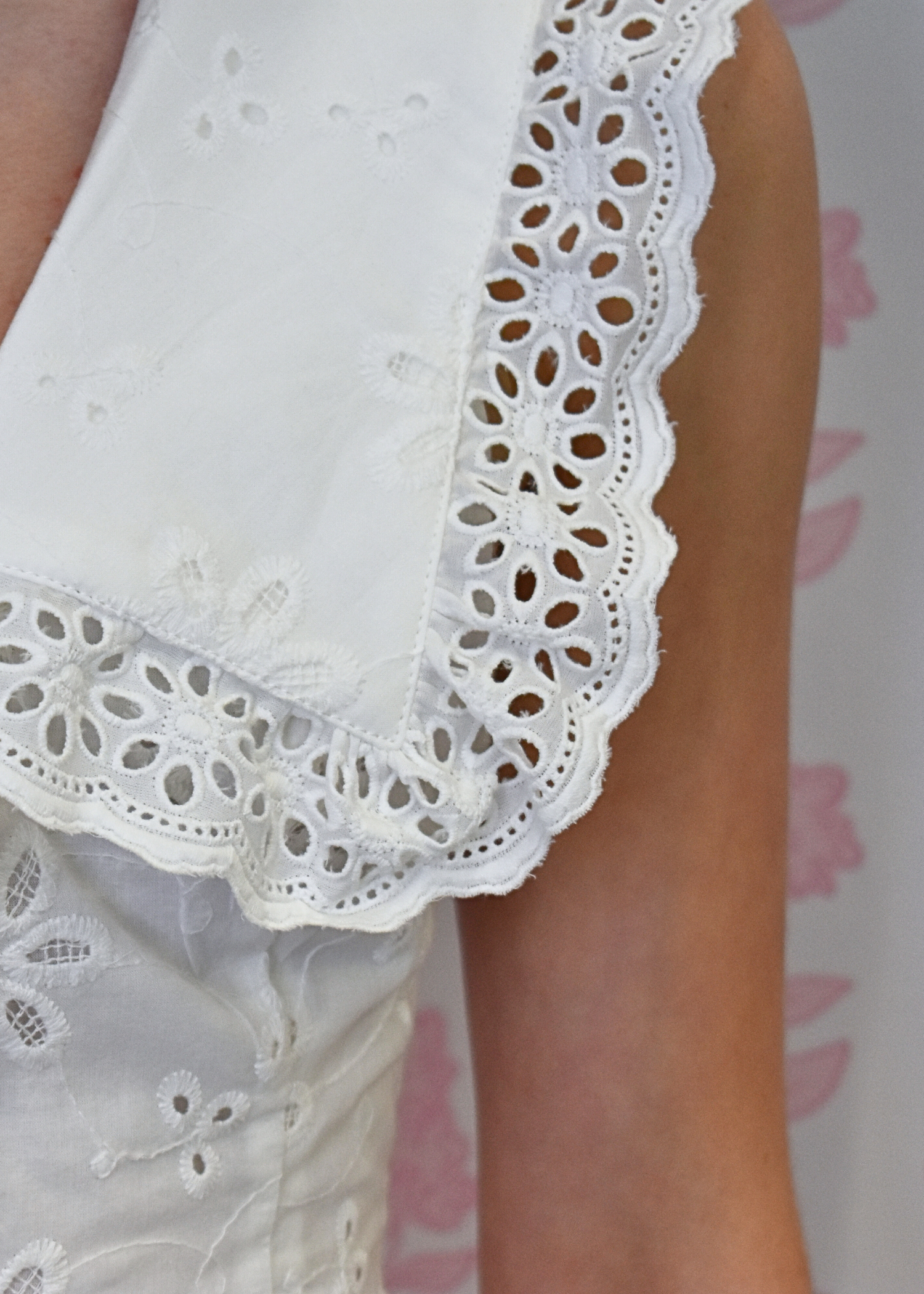 Heirloom Eyelet Mini Dress - White