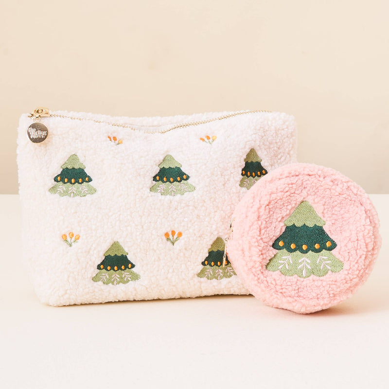 Teddy Pouch-Countryside Christmas