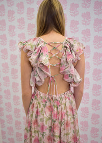 Jillian Floral Dress- Pink/Multi