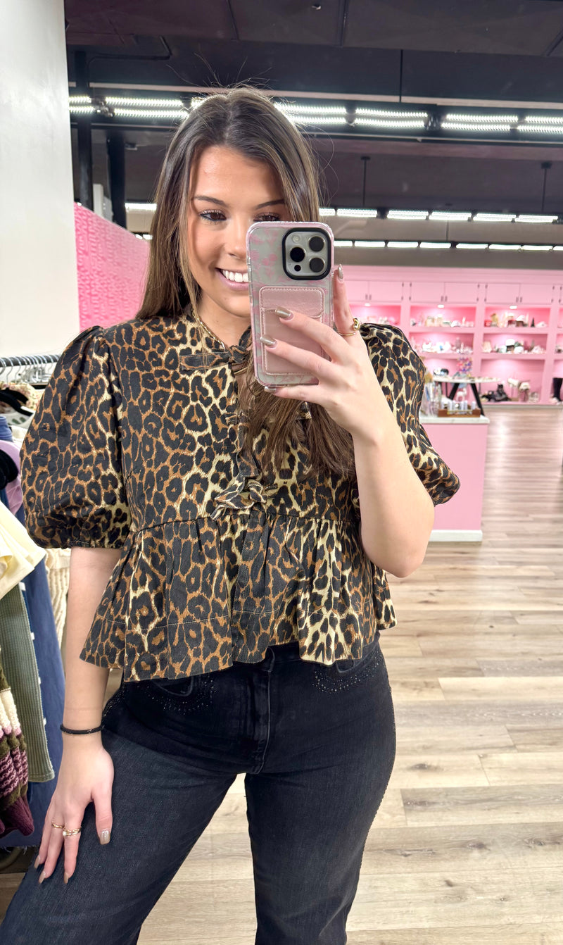 Norah Blouse - Leopard