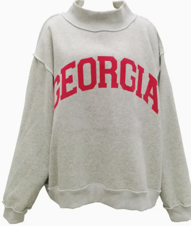 GEORGIA & GA Reversible Mockneck Sweatshirt PREORDER AUGUST 2025