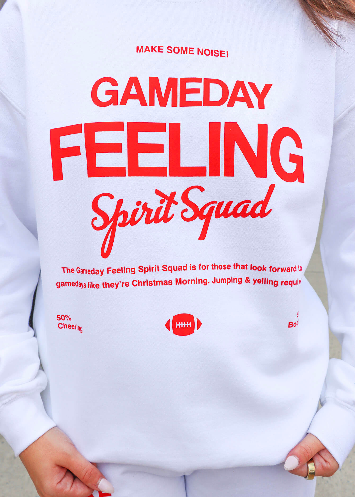 Gameday Feeling Sweatshirt - White