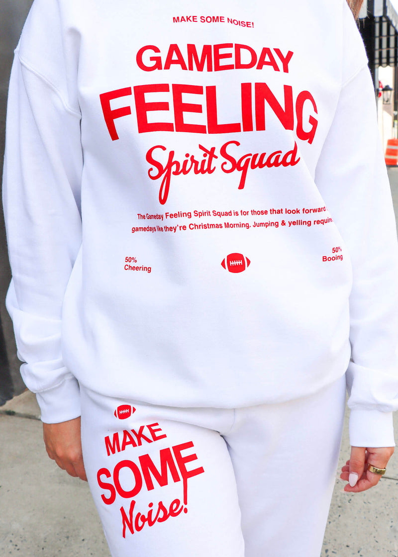 Gameday Feeling Sweatshirt - White