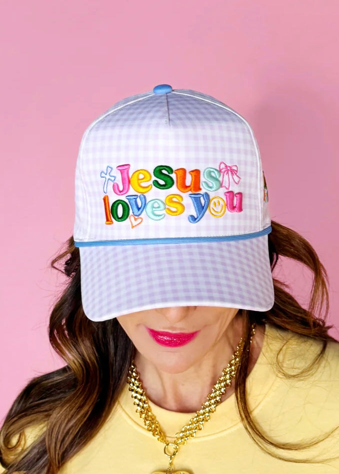 PREORDER - Jesus Loves You Hat - Purple