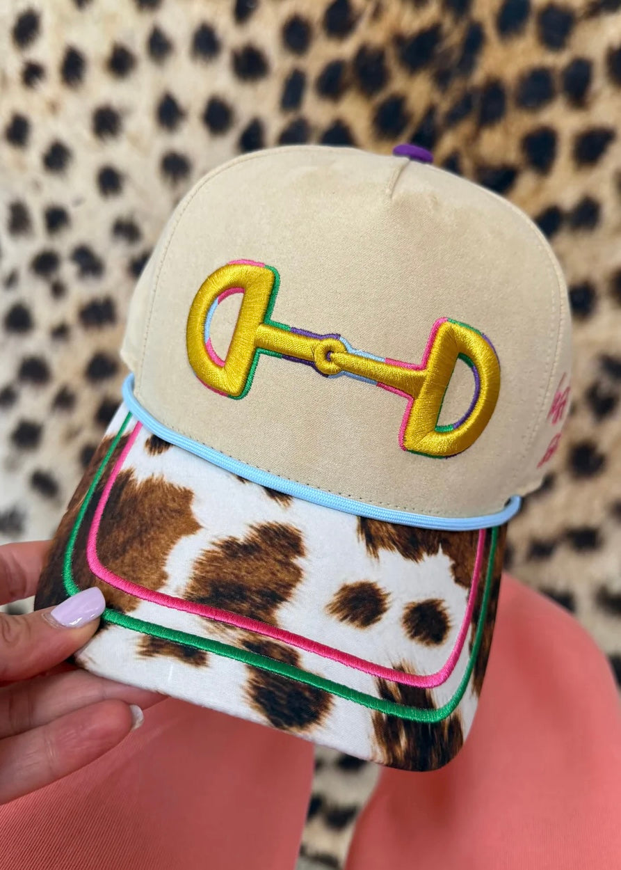 PREORDER - Horse Bit Hat - Cream/Multi