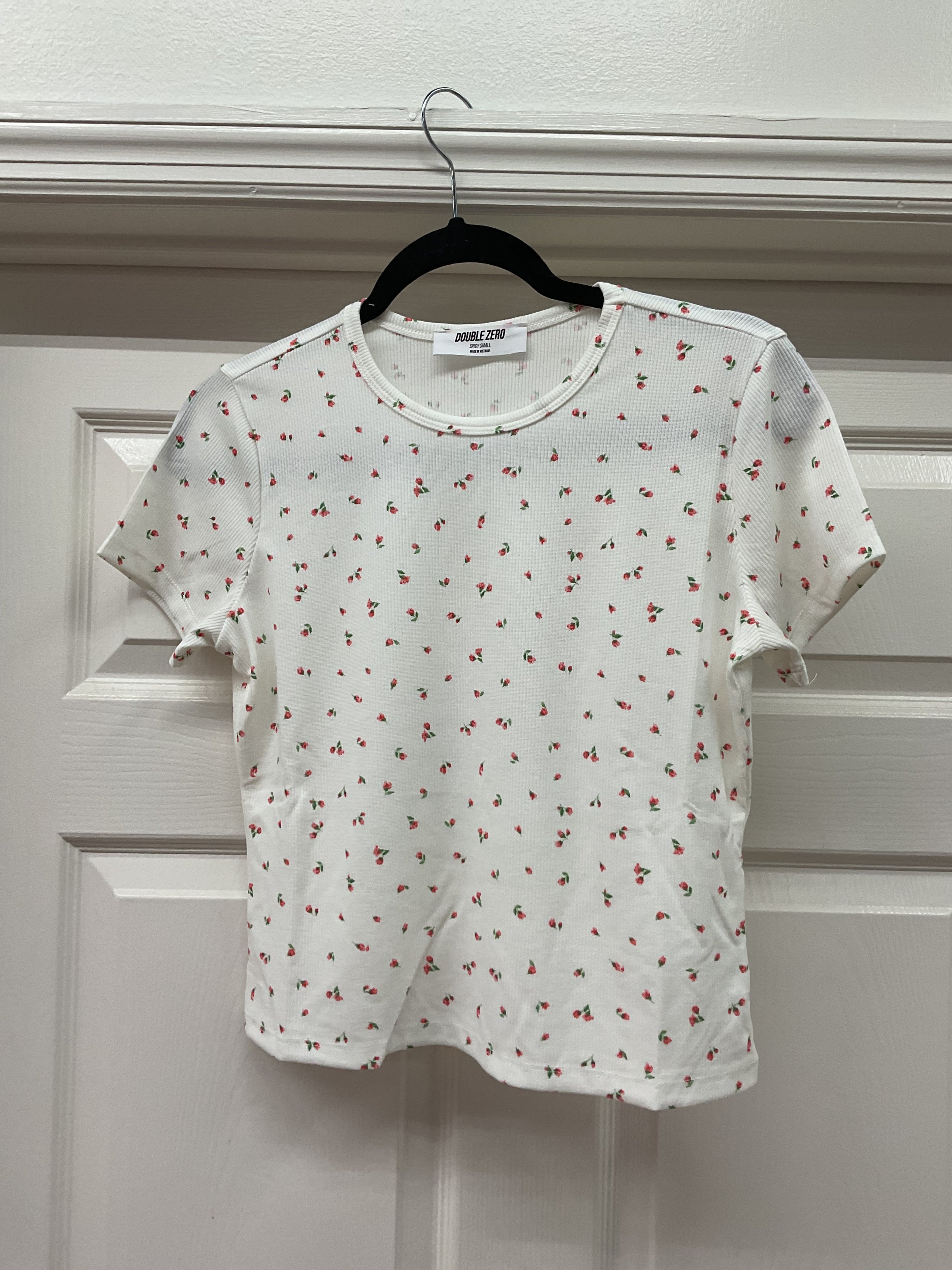 Rosy Lounge Top - Red/White