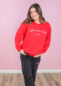 Love Yourself Sweatshirt - Red