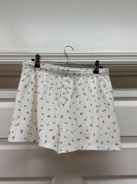 Rosy Lounge Shorts- Red/White