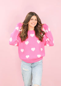 Love You Forever Sweater - Pink