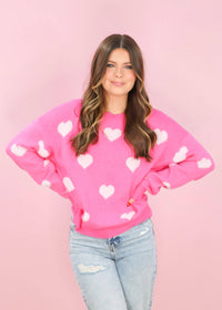 Love You Forever Sweater - Pink