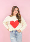 Missing You Sweater - White/Red