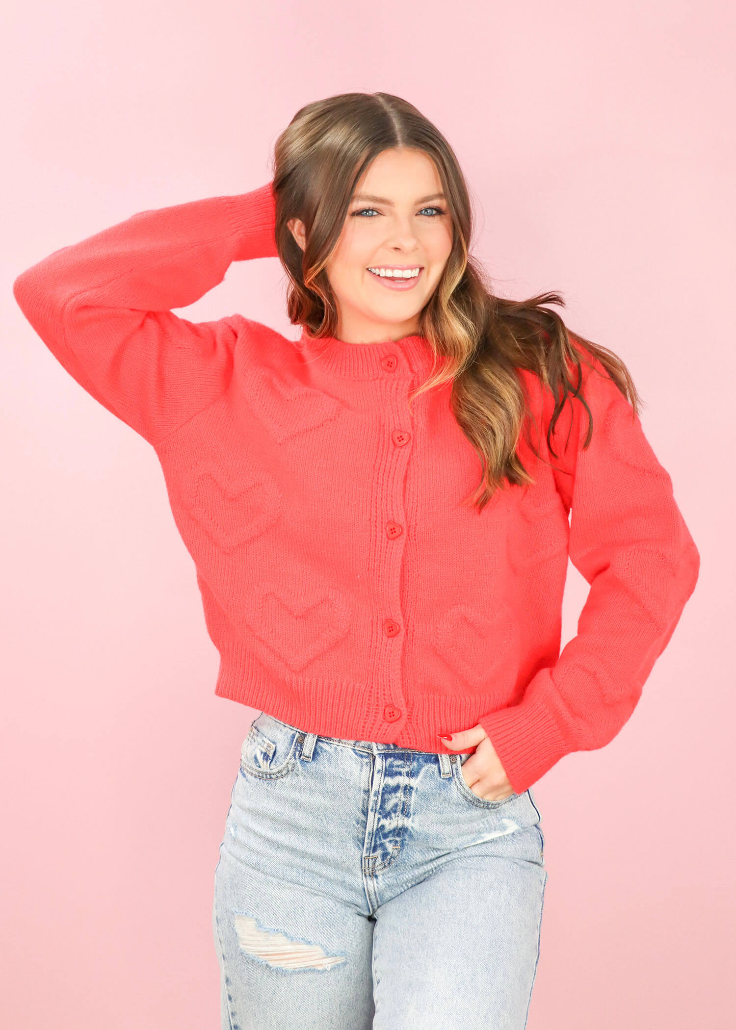 How Sweet Cardigan - Red