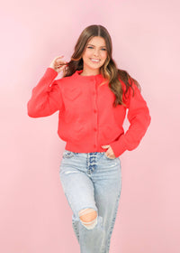 How Sweet Cardigan - Red