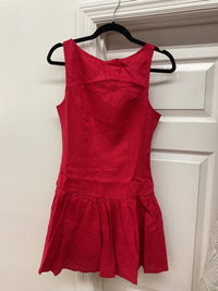 Madelyn Linen Dress - Red