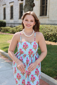 Lila Floral Midi Dress