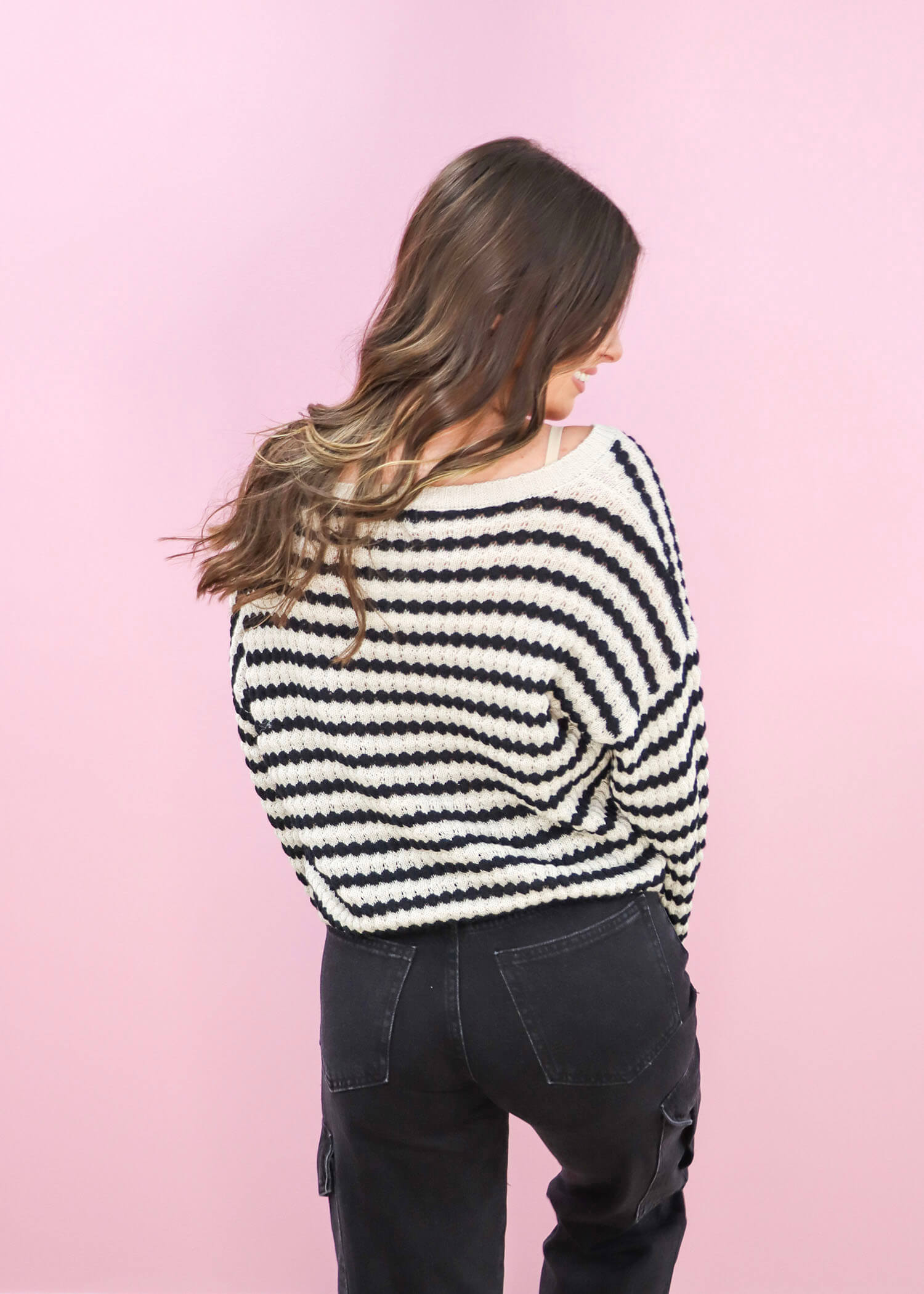 Love It For You Sweater - Natural/Black
