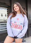 Georgia Flags Sweatshirt - Ash Grey