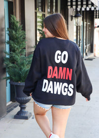 GO DAWGS Crewneck- Black