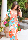 Here For The Florals Maxi Dress - Multi Dress MerciGrace Boutique.