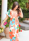 Here For The Florals Maxi Dress - Multi Dress MerciGrace Boutique.