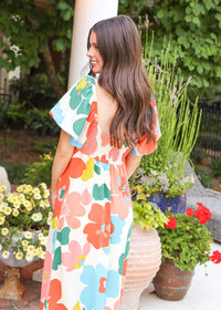 Here For The Florals Maxi Dress - Multi Dress MerciGrace Boutique.