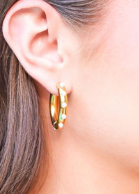 In Paris Hoops - Gold Earrings MerciGrace Boutique.