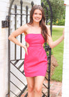 Stand Out Mini Dress - Pink Dress MerciGrace Boutique.