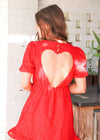 My True Love Mini Dress - Red Dress MerciGrace Boutique.