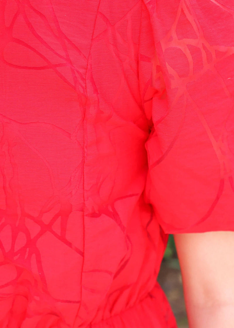 My True Love Mini Dress - Red Dress MerciGrace Boutique.